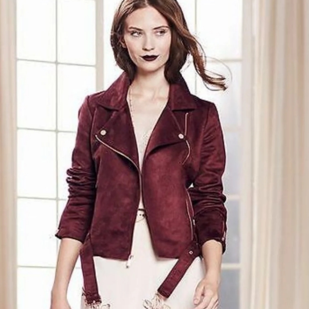 ❄️❄️❄️ LC Lauren Conrad faux suede moto jacket❄️❄️❄️